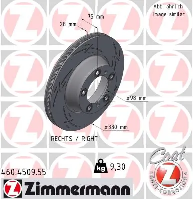 Brake Disc BLACK Z 460.4509.55