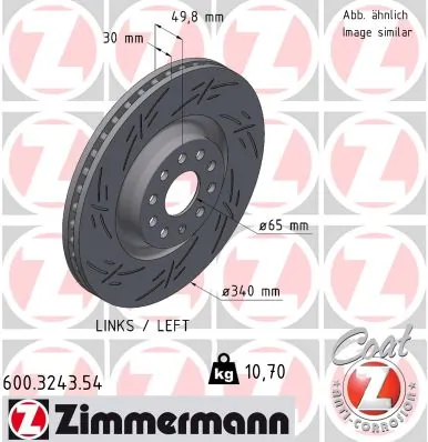 Brake Disc BLACK Z 600.3243.54