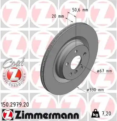 Brake Disc COAT Z 150.2979.20