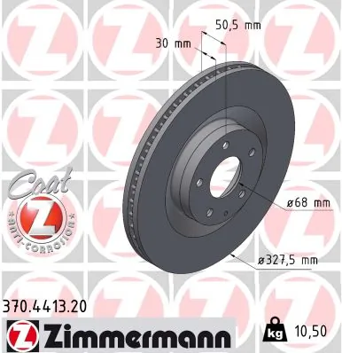 Brake Disc COAT Z 370.4413.20