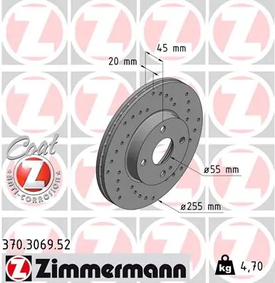 Brake Disc SPORT BRAKE DISC Z 370.3069.52