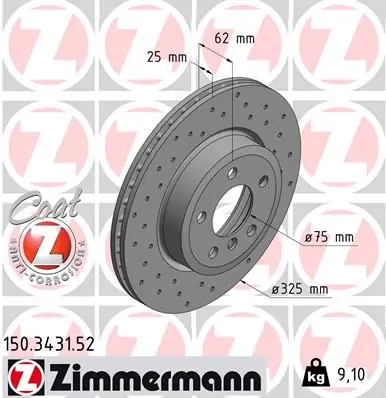 Brake Disc SPORT BRAKE DISC Z 150.3431.52