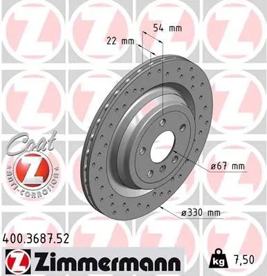 Brake Disc SPORT BRAKE DISC Z 400.3687.52