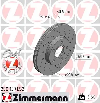 Brake Disc SPORT BRAKE DISC Z 250.1371.52