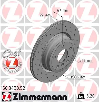Brake Disc SPORT BRAKE DISC Z 150.3430.52
