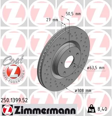 Brake Disc SPORT BRAKE DISC Z 250.1399.52