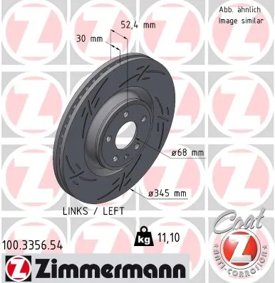 Brake Disc BLACK Z 100.3356.54