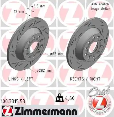 Brake Disc BLACK Z 100.3315.53