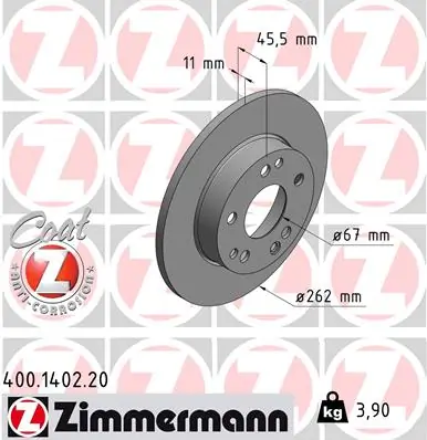 Brake Disc COAT Z 400.1402.20