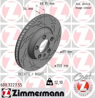 Brake Disc BLACK Z 600.3227.55
