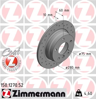 Brake Disc SPORT BRAKE DISC Z 150.1270.52