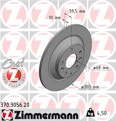 Brake Disc COAT Z 370.3056.20
