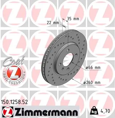 Brake Disc SPORT BRAKE DISC Z 150.1258.52