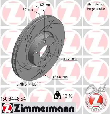 Brake Disc BLACK Z 150.3448.54
