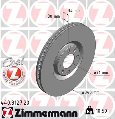 Brake Disc COAT Z 440.3127.20