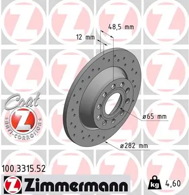 Brake Disc SPORT BRAKE DISC Z 100.3315.52
