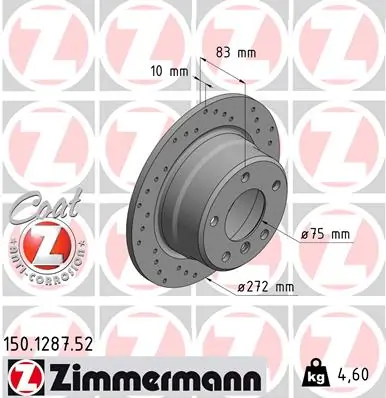 Brake Disc SPORT BRAKE DISC Z 150.1287.52
