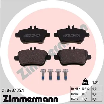 Brake Pad Set, disc brake 24848.185.1