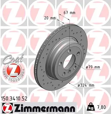 Brake Disc SPORT BRAKE DISC Z 150.3410.52