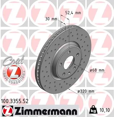 Brake Disc SPORT BRAKE DISC Z 100.3355.52