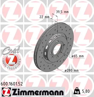 Brake Disc SPORT BRAKE DISC Z 600.1601.52