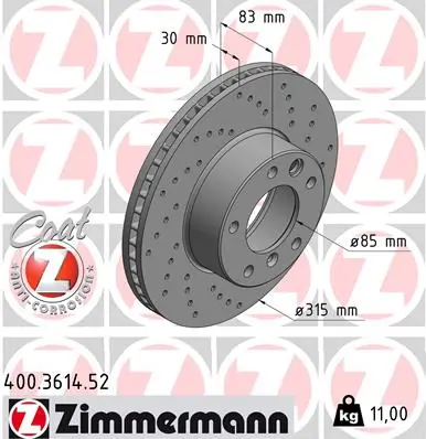 Brake Disc SPORT BRAKE DISC Z 400.3614.52