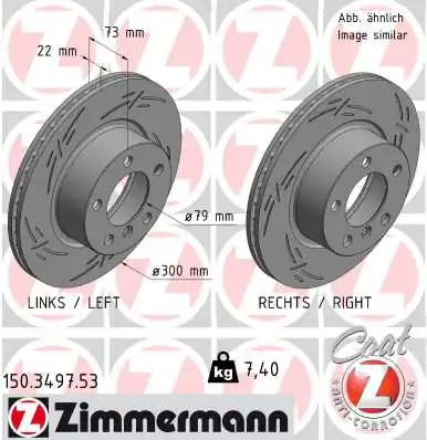 Brake Disc BLACK Z 150.3497.53