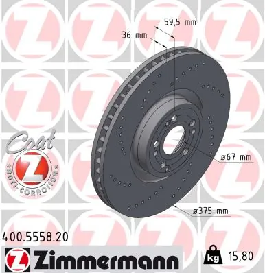 Brake Disc COAT Z 400.5558.20