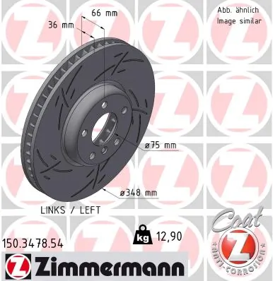 Brake Disc BLACK Z 150.3478.54