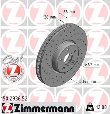 Brake Disc SPORT BRAKE DISC Z 150.2936.52