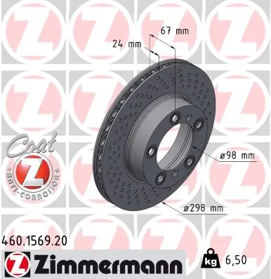Brake Disc COAT Z 460.1569.20