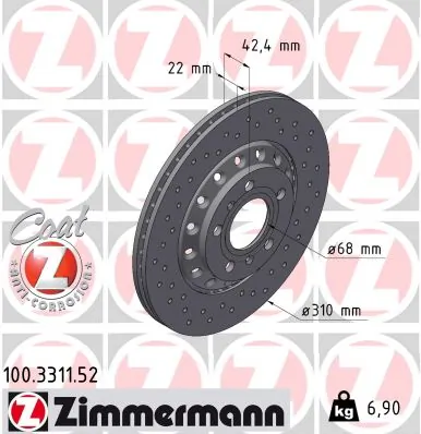 Brake Disc SPORT BRAKE DISC Z 100.3311.52