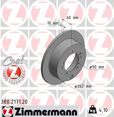 Brake Disc COAT Z 380.2171.20