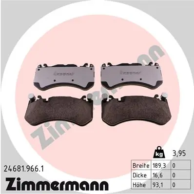 Brake Pad Set, disc brake rd:z 24681.966.1