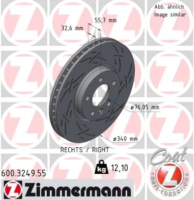 Brake Disc BLACK Z 600.3249.55