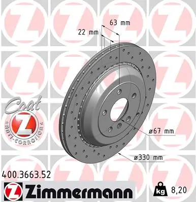 Brake Disc SPORT BRAKE DISC Z 400.3663.52