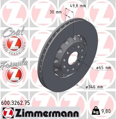 Brake Disc FORMULA Z BRAKE DISC 600.3262.75