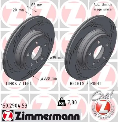 Brake Disc BLACK Z 150.2904.53