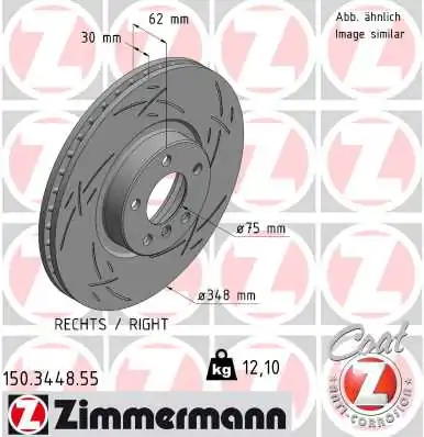 Brake Disc BLACK Z 150.3448.55