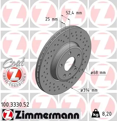 Brake Disc SPORT BRAKE DISC Z 100.3330.52
