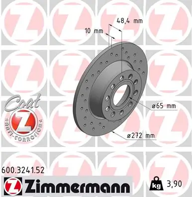 Brake Disc SPORT BRAKE DISC Z 600.3241.52