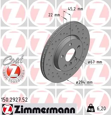 Brake Disc SPORT BRAKE DISC Z 150.2927.52