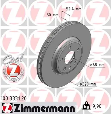 Brake Disc COAT Z 100.3331.20