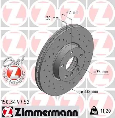 Brake Disc SPORT BRAKE DISC Z 150.3447.52