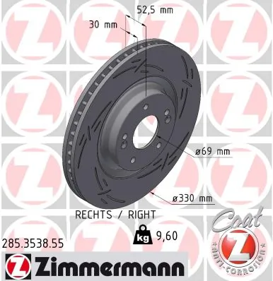 Brake Disc BLACK Z 285.3538.55