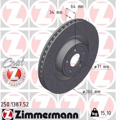 Brake Disc SPORT BRAKE DISC Z 250.1387.52