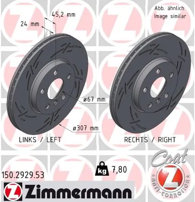 Brake Disc BLACK Z 150.2929.53