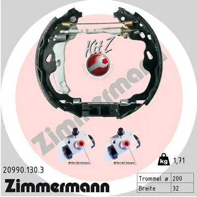Brake Shoe Set KIT Z 20990.130.3