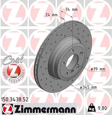 Brake Disc SPORT BRAKE DISC Z 150.3438.52