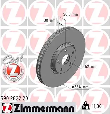 Brake Disc COAT Z 590.2822.20